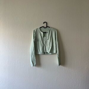 Seafoam Green Cardigan + Tank Top Set